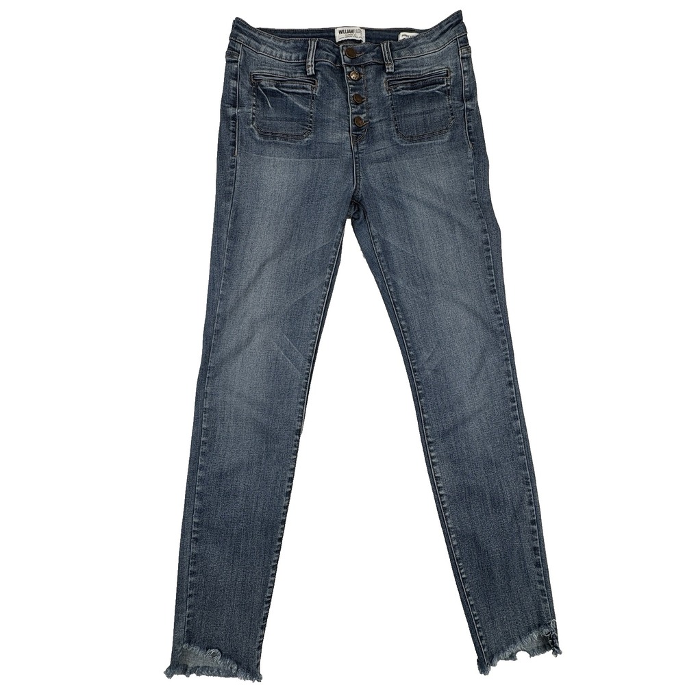William Rast Women Size 29 High Rise Ankle Button Fly Jeans Retro‎ Inspired Y2K